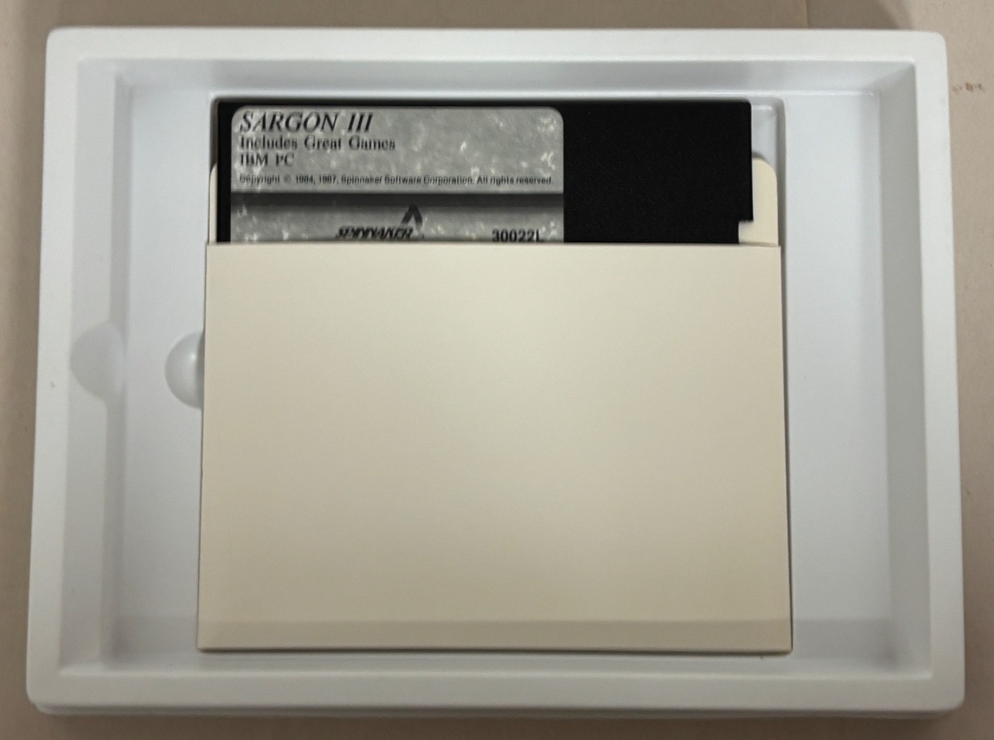 Sargon 3 III Computer Chess Software - Apple & IBM PC 5.25" Floppy Disk