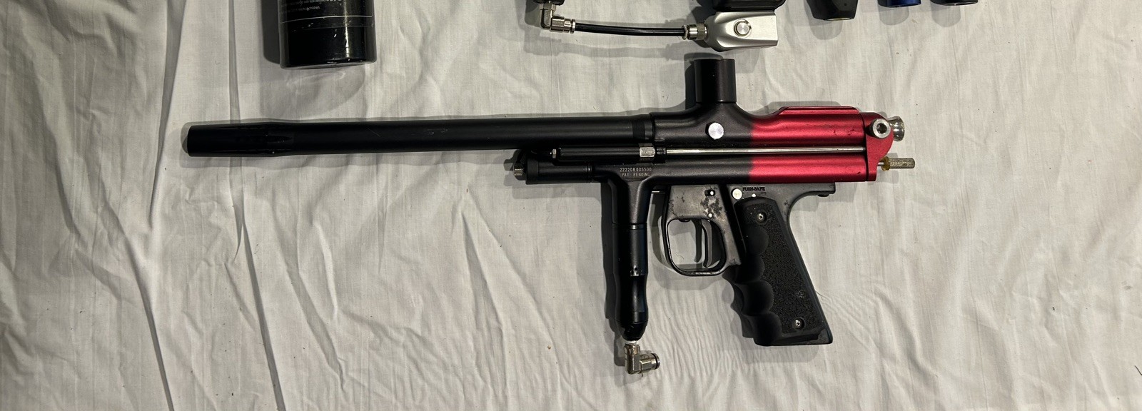 WGP Trilogy Autococker Paintball Marker Black/Red Untested