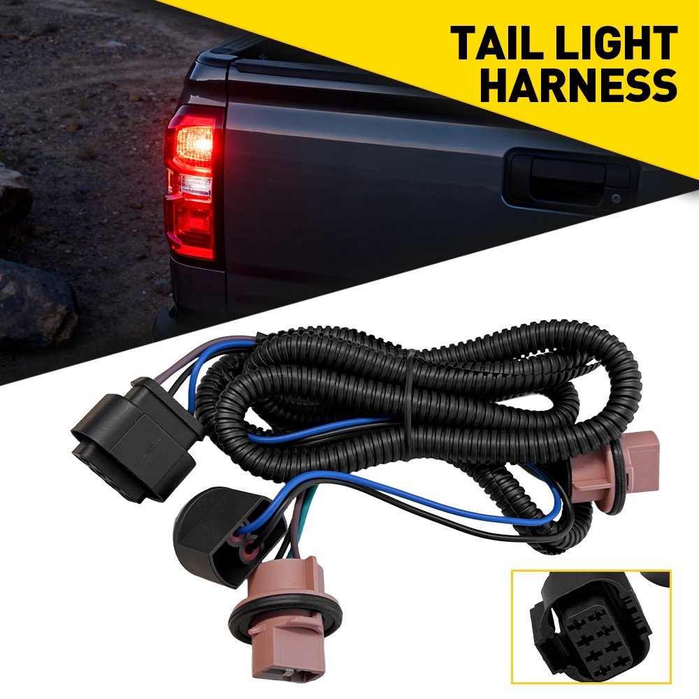Tail Light Socket Wire Harness Driver Side For Chevy Silverado 2014-15 23141278