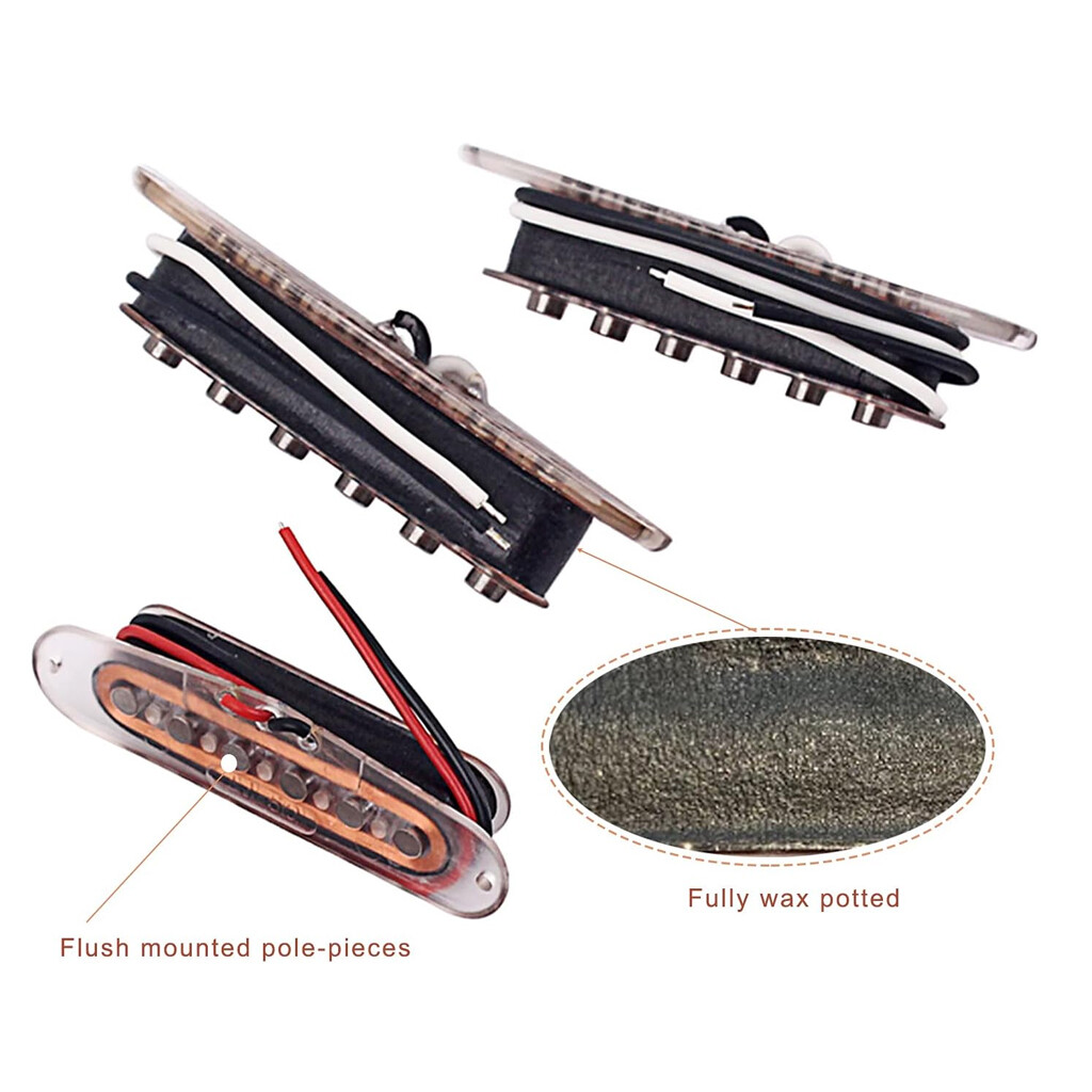 Genuine Alnico 5 Single Coil Pickups SSS Guitar Neck Middle Bridge Sets for ST