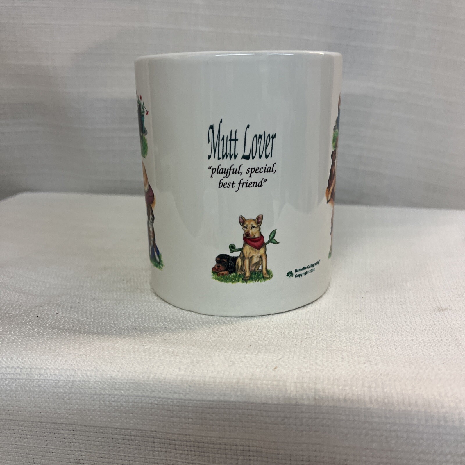 MUTT LOVER Coffee Mug from NameMe Calligraphy NEW