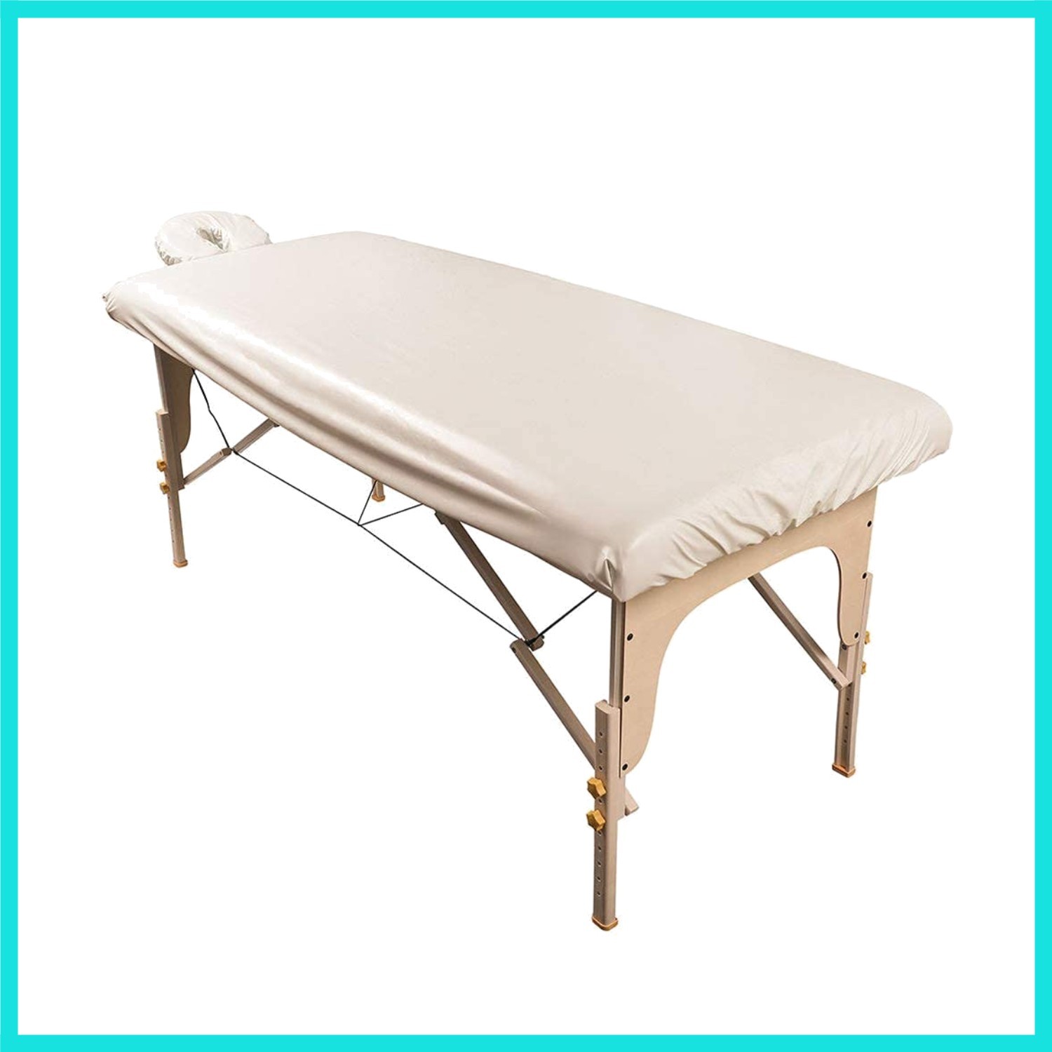 Waterproof Massage Table Cover, Protective Spa Treatment Sheet Set for Massag...