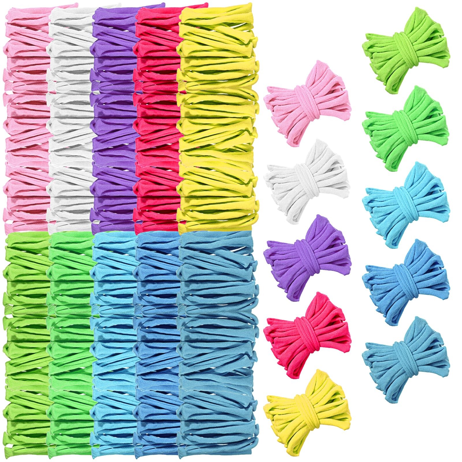 Weaving Loom Refill Loops, 9 Inch Potholder Loops PU Elastic DIY Weaving