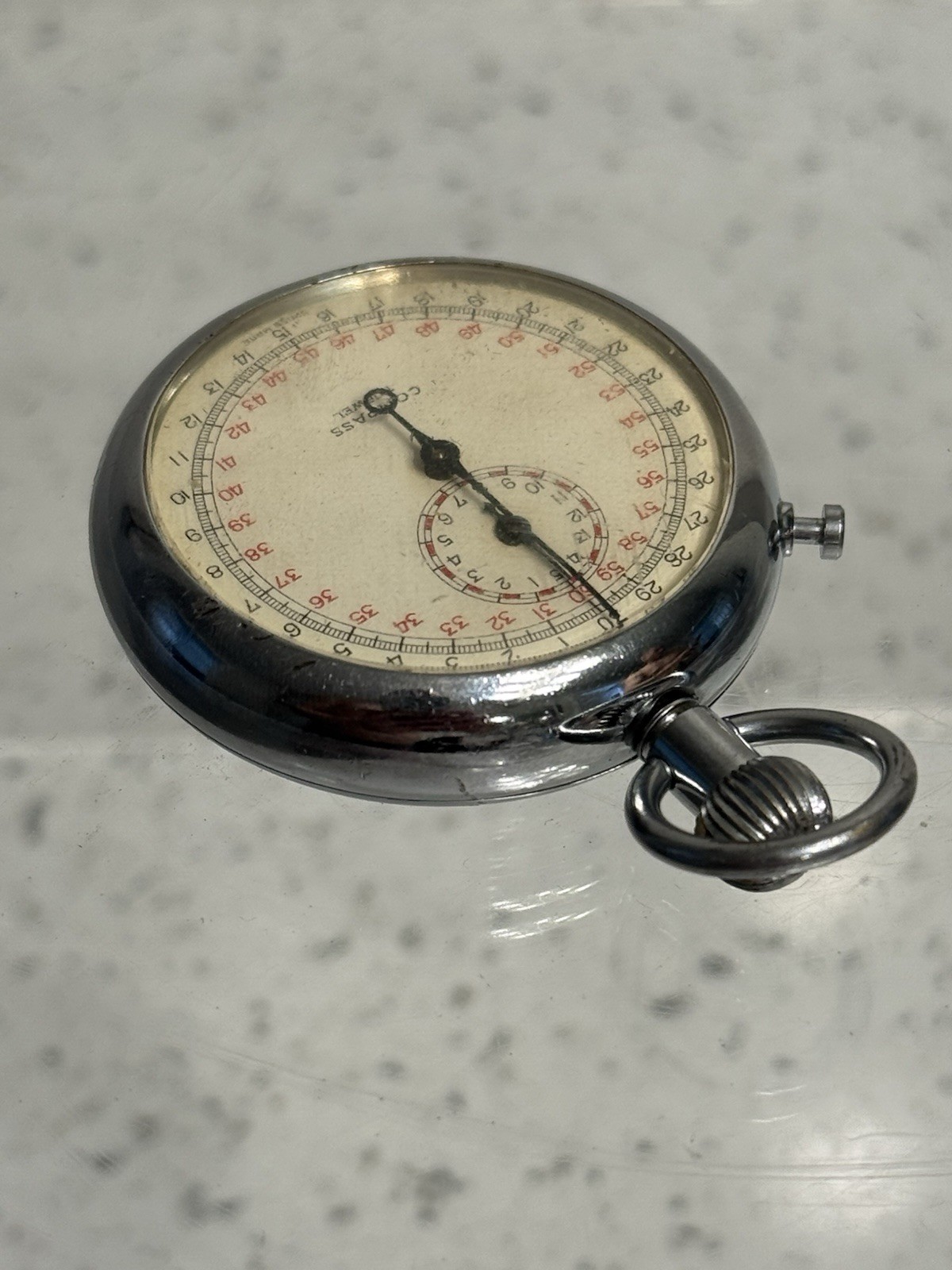 COMPASS SWISS MADE 1 JEWEL STOPWATCH - Untested