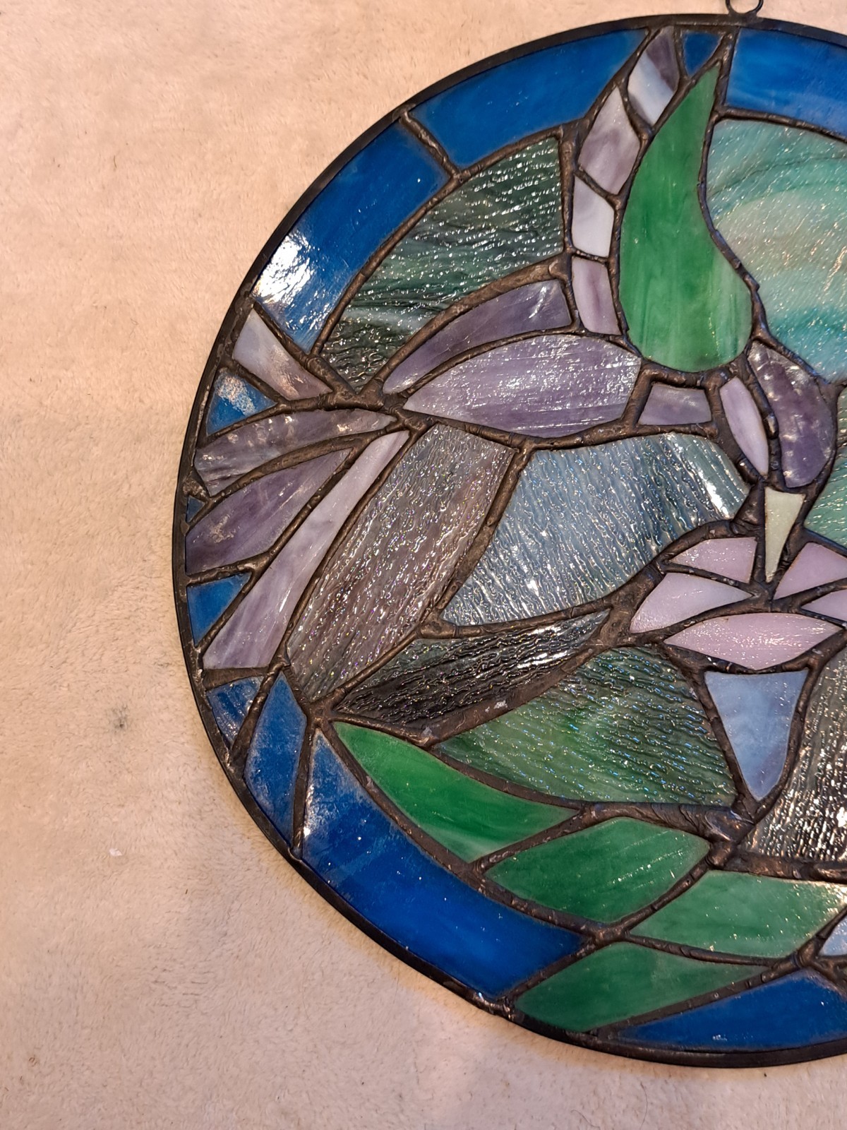 Vintage Suncatcher Hummingbird 10"
