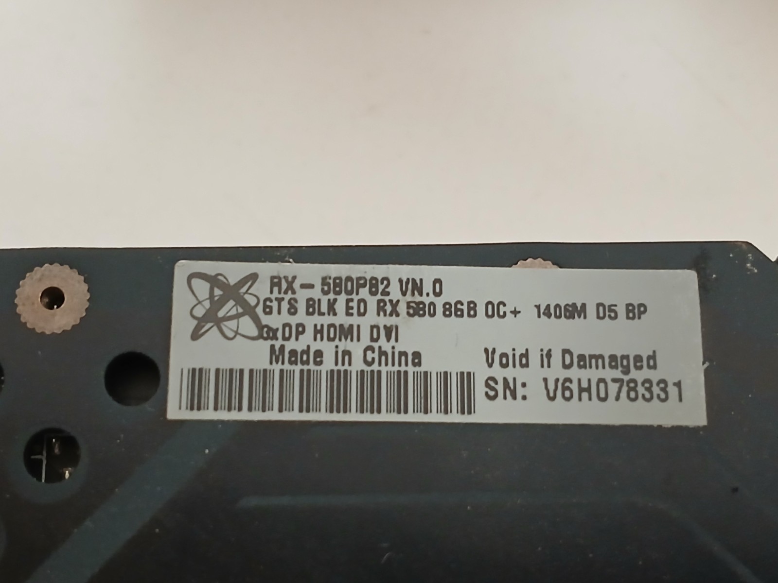 XFX RX 580 8GB OC Video Graphics Card