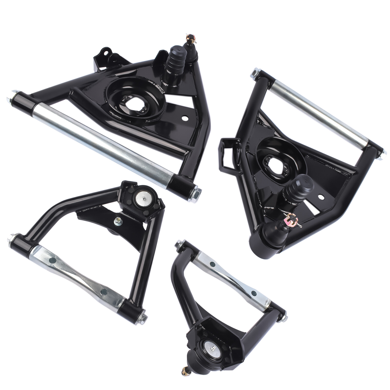 New Set of 4 Upper And Lower Tubular Control Arms for Chevrolet GMC C10 1963-70