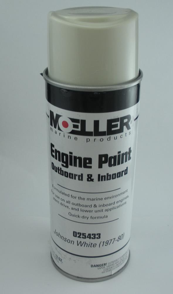 Moeller 025433 Outboard Motor Paint Johnson White 1977-80