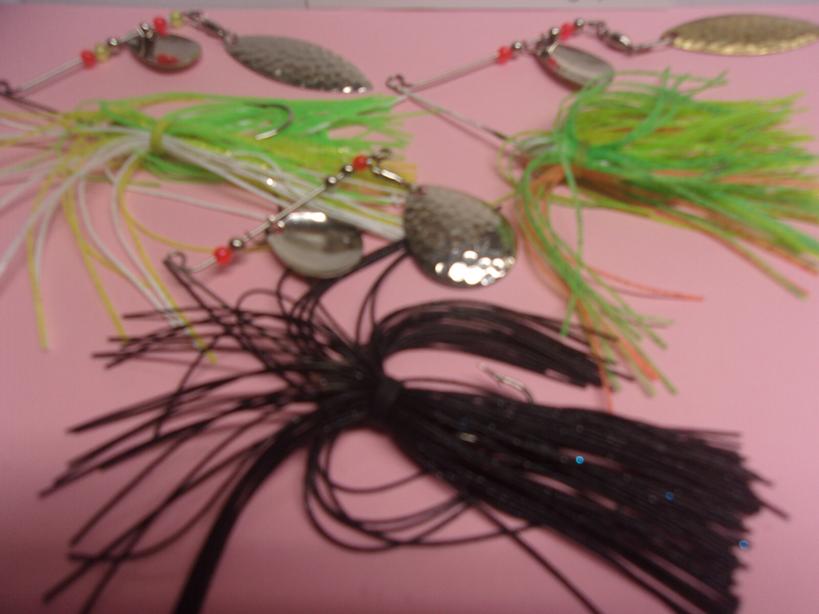 3-1/4 OZ  Spinner Baits 3/0 E C l253.040" S S Ball Bearing   # 608