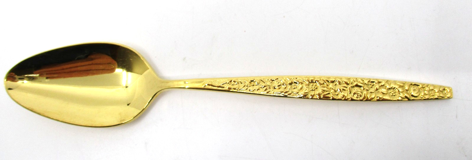 INTERNATIONAL STAINLESS GOLDEN DUBONNET TEASPOON - 6 1/4" - 08I