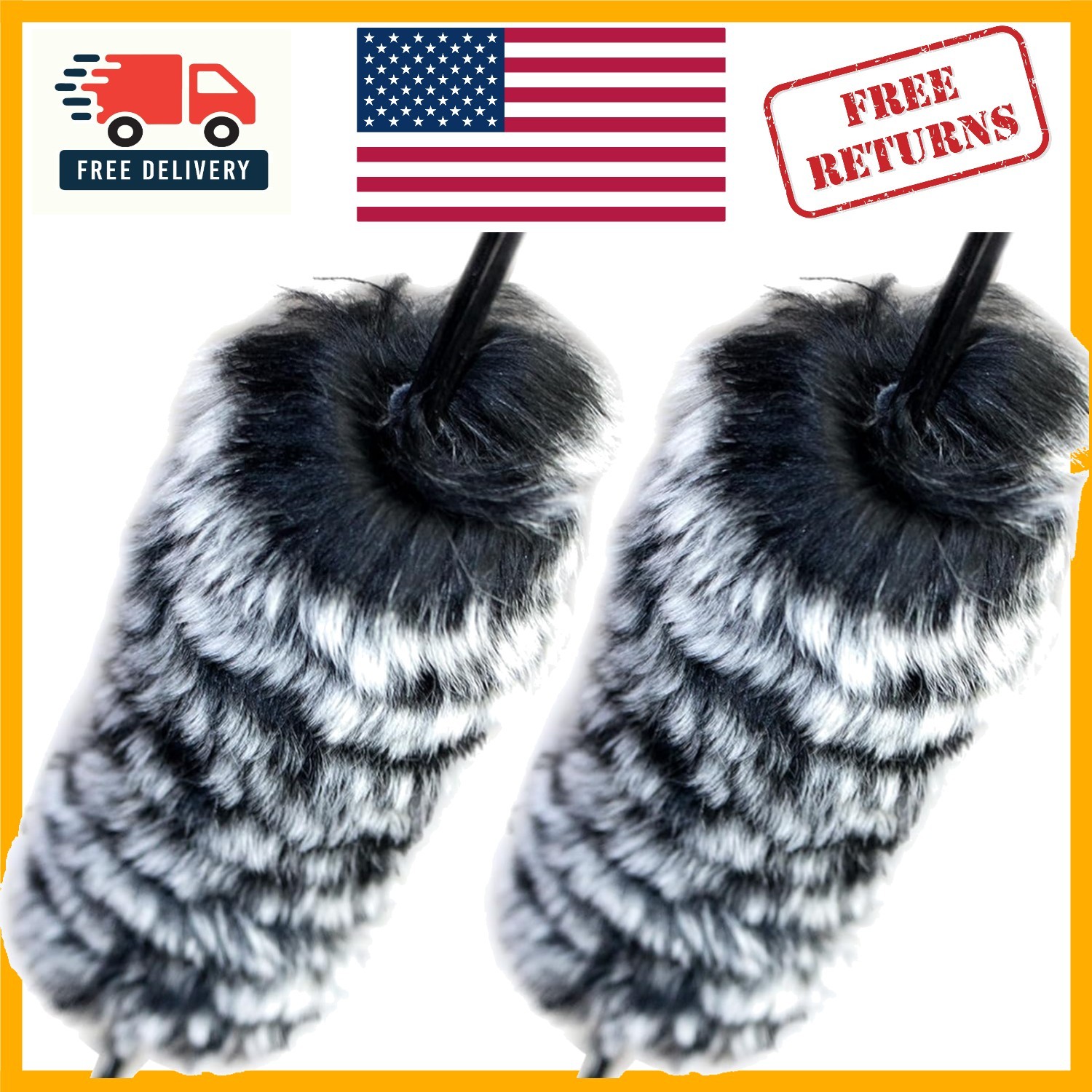 Elegant Bow String Silencers - One Pair for Recurve & Longbow Noise Reduction