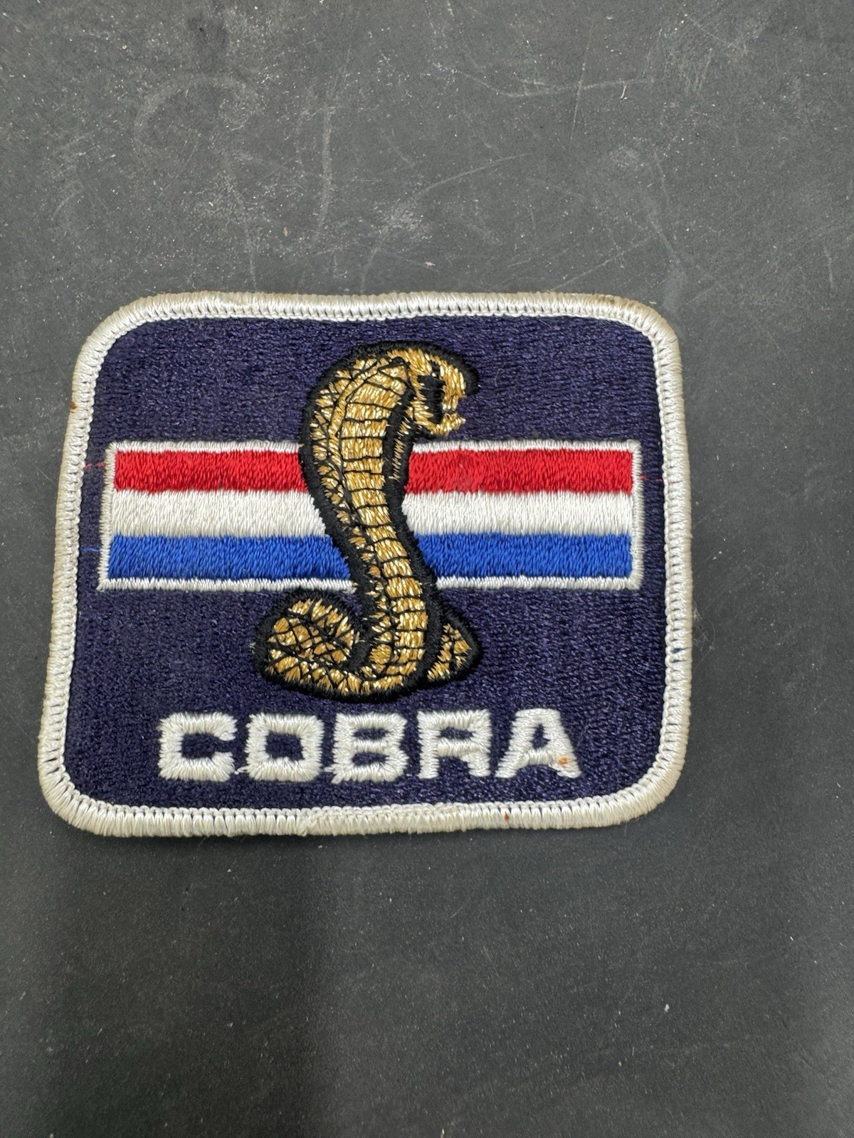 Vintage NOS Shelby Cobra embroidered jacket patch 3 1/2" ~ RARE ~