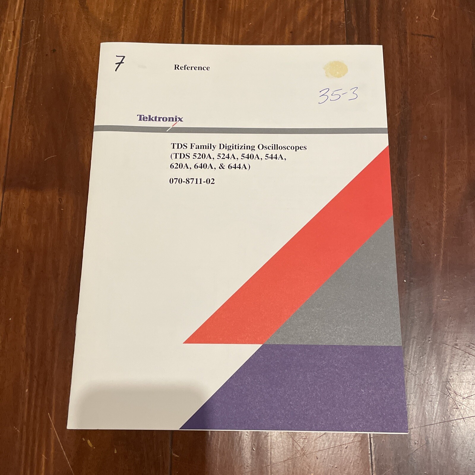 Tektronix TDS Family Digitizing Oscilloscopes Reference Manual 070-8711-02