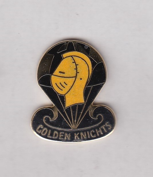 US Army Parachute Team Golden Knights crest DUI badge G-23