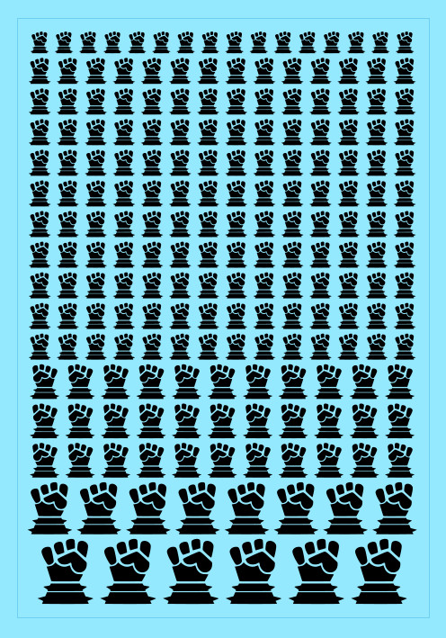 A6 - Black Fists of Subjugation Waterslide Transfer Sheet