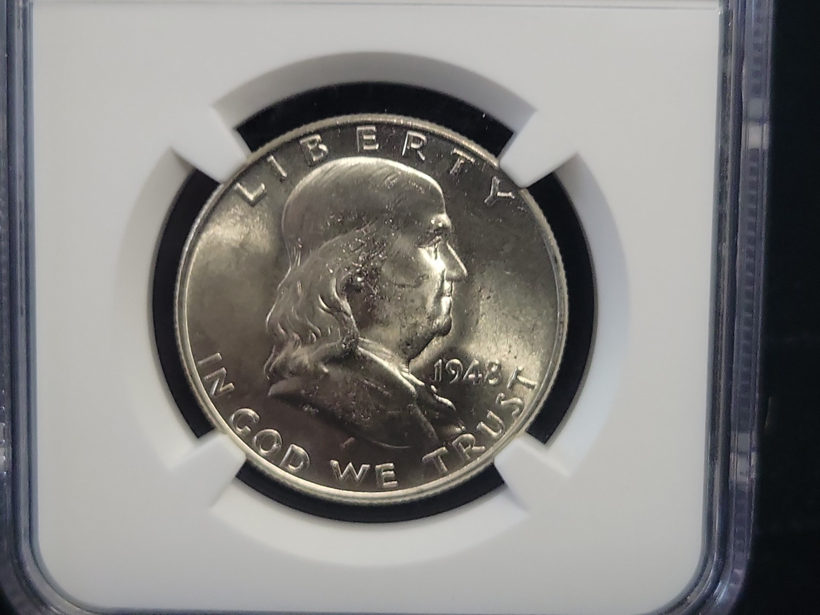 1948 Silver Franklin Half Dollar 50C NGC MS64FBL | Full Bell Lines