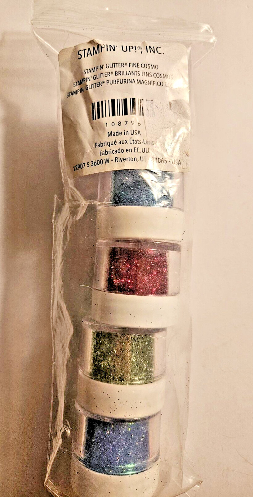 Stampin Up!  GLITTER FINE COSMO 5 Colors BRILLIANTS! Retired