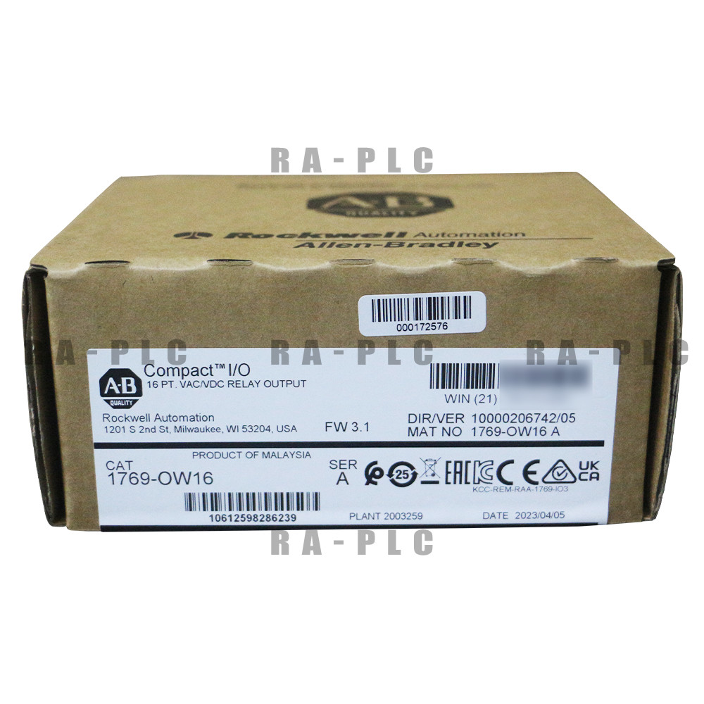 New Allen Bradley 1769-OW16 — CompactLogix 16 Pt D/O Relay Module