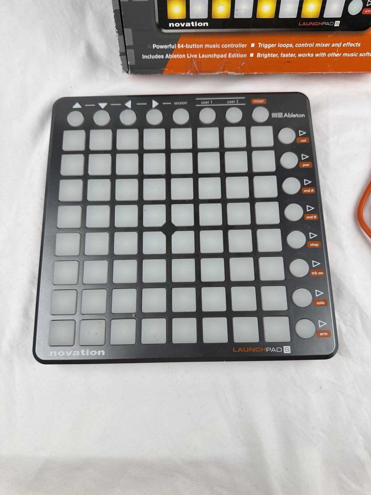 Novation Launchpad S USB MIDI Controller Ableton Live FL Studio w/ Box Cable