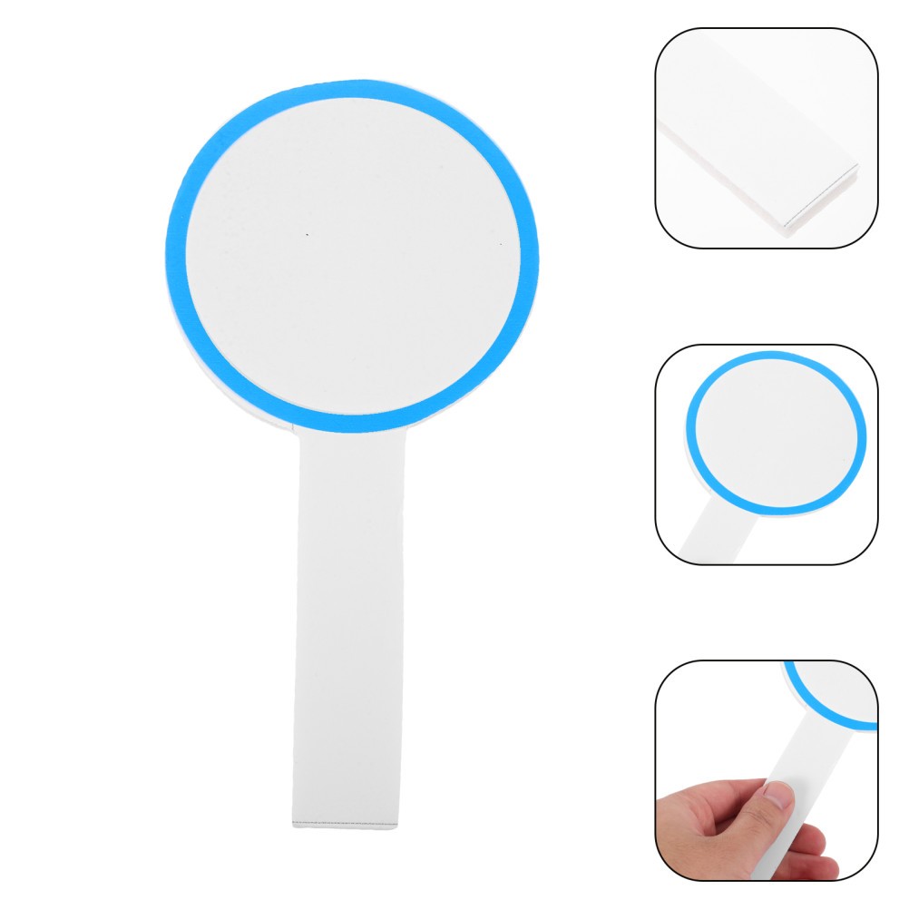 6Pcs White Game Boards Single Sided Handheld Paddles Whiteboards