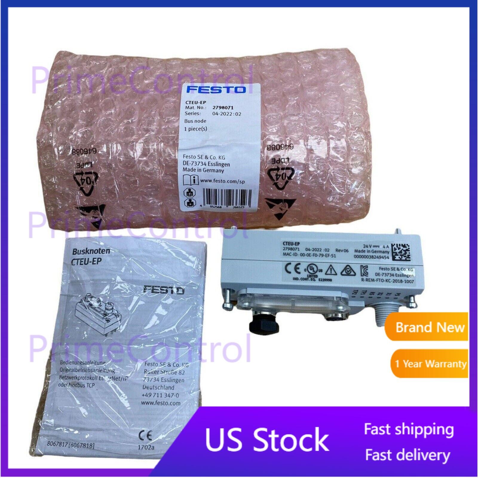 US FREE TAX NEW FESTO CTEU-EP 2798071 UNIVERSAL INTERFACE MODULE