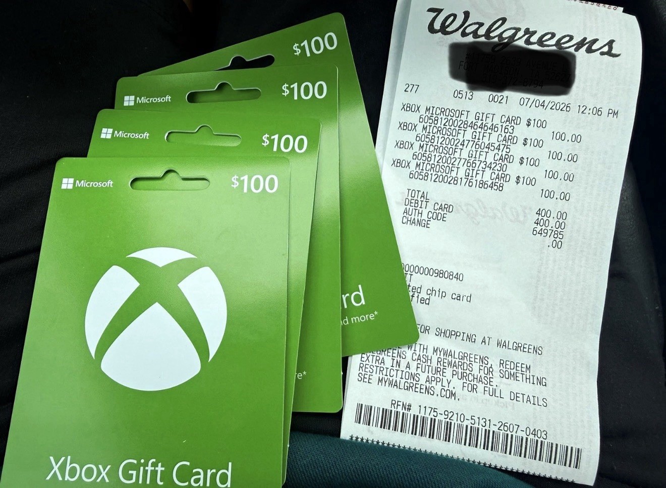 Microsoft Xbox Gift Card $100 US-Nationwide Valid, No Expiration