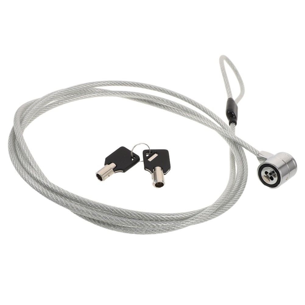 Reusable Zinc Alloy Laptop Cable Lock with Key Portable Home Security Device
