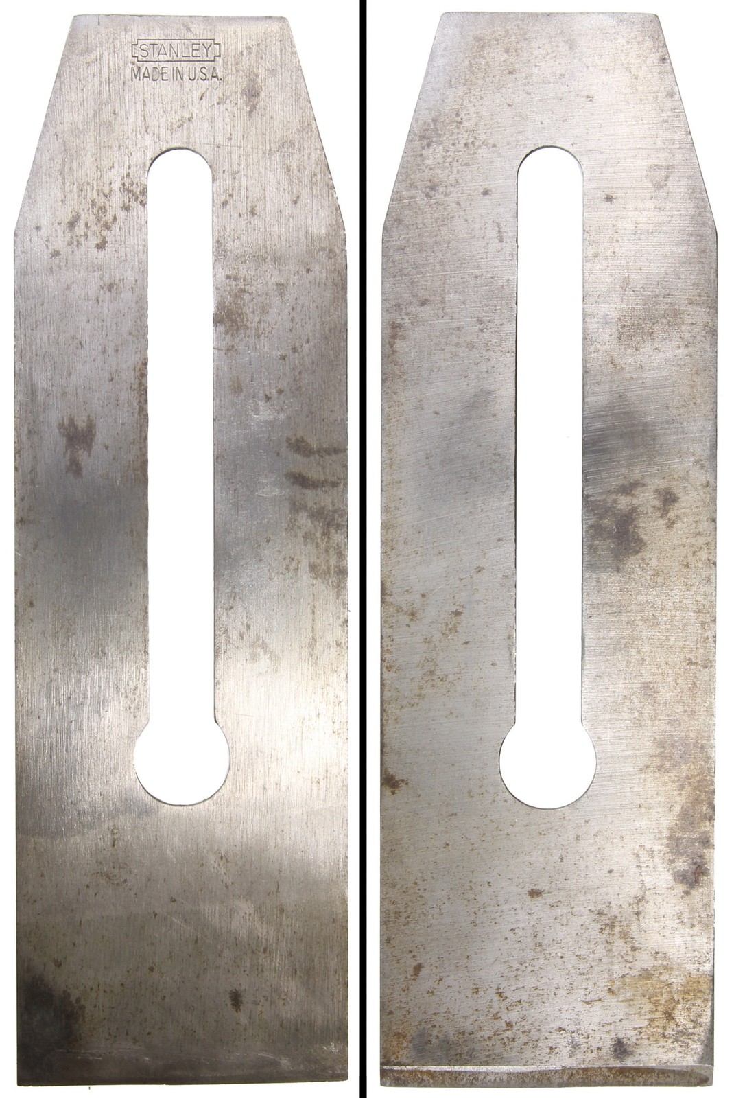 Original Cutting Iron for Stanley No. 6 Plane - Notched Rectangle - mjdtoolparts