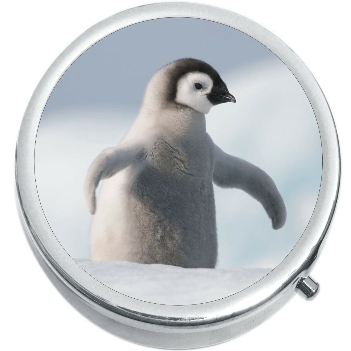 Baby Penguin Medicine Vitamin Compact Pill Box