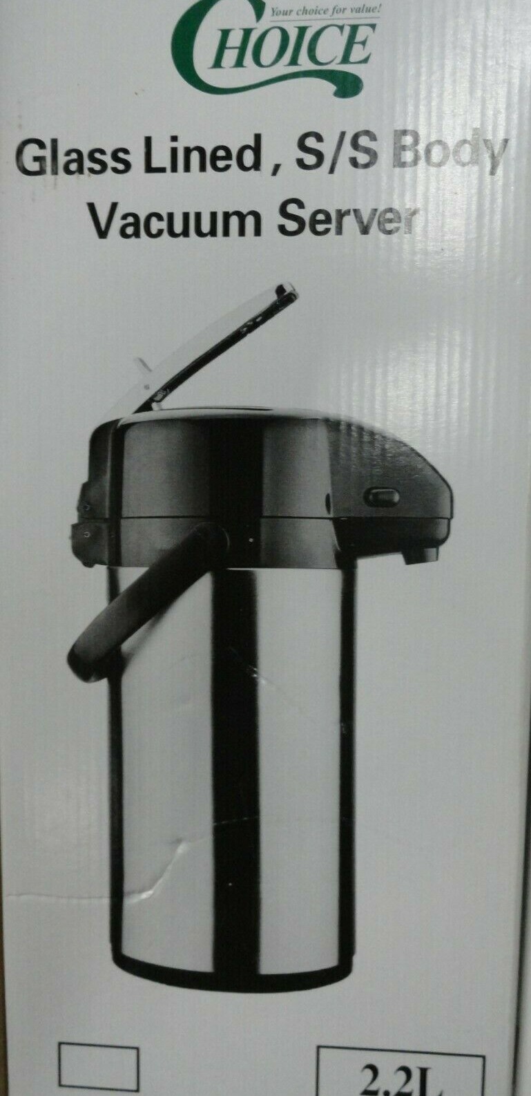 choice Glass-Lined SS Body vacuum server model AP-522 new authentic