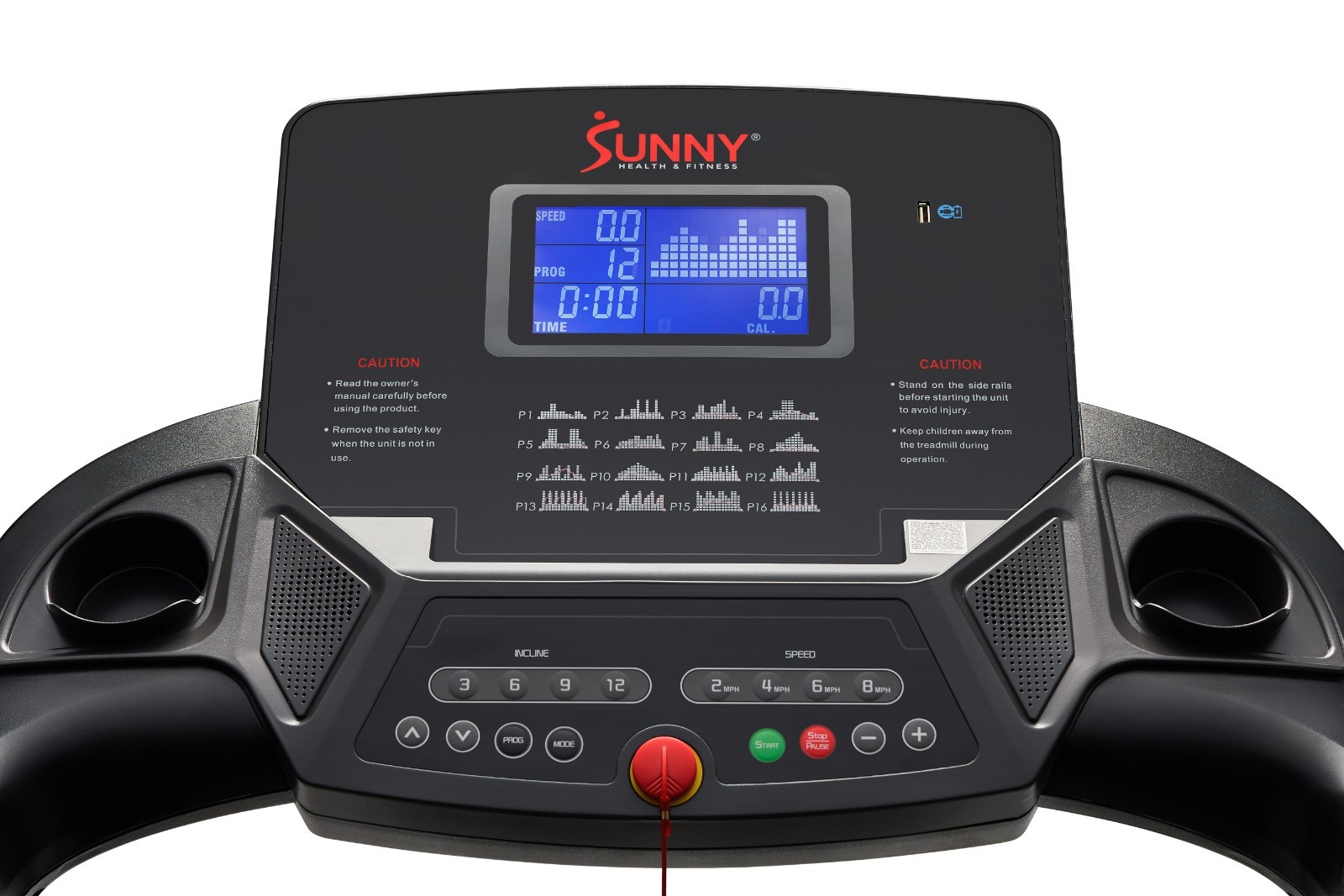 New Bluetooth Shock Absorption Treadmill with Auto Incline Foldable Pulse Sensor