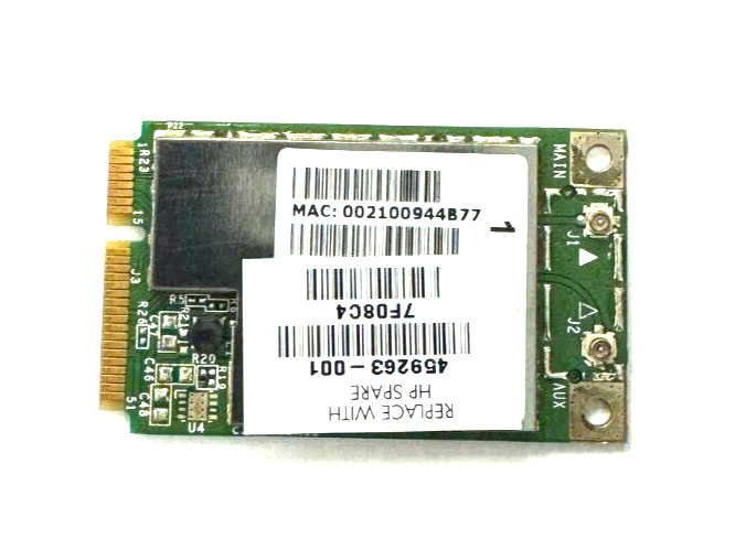HP Wireless Card 459263-001 BCM94312MCG CQ50-100 CQ50-115NR (GRD A)(CA710)