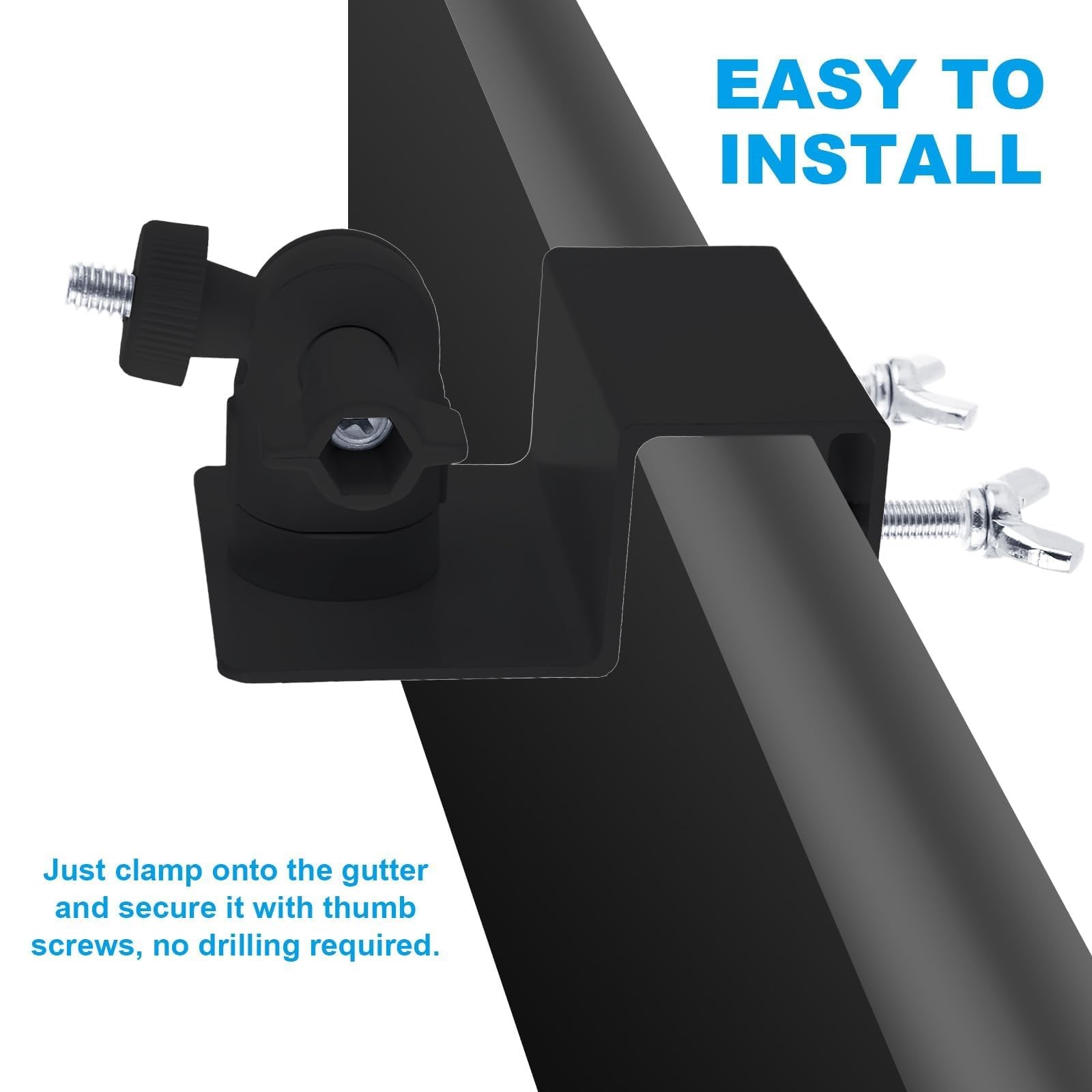 Oungy 4 Pack Solar Panel Gutter Mount For Ring Arlo Blink Solar Panels No-Drill