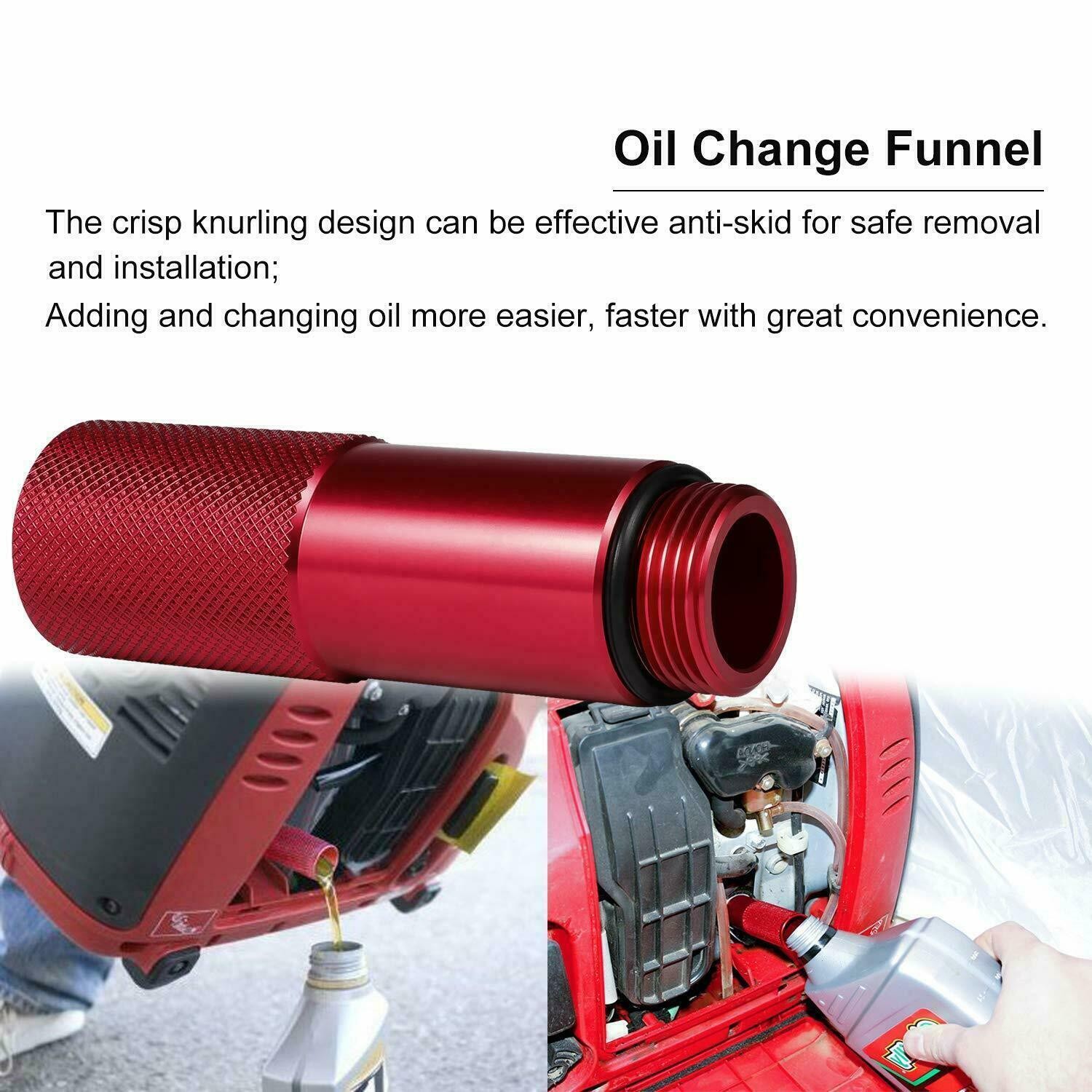 For Honda Generator EU2200i Extended Gas Cap,Oil Change Funnel,Magnetic Dipstick