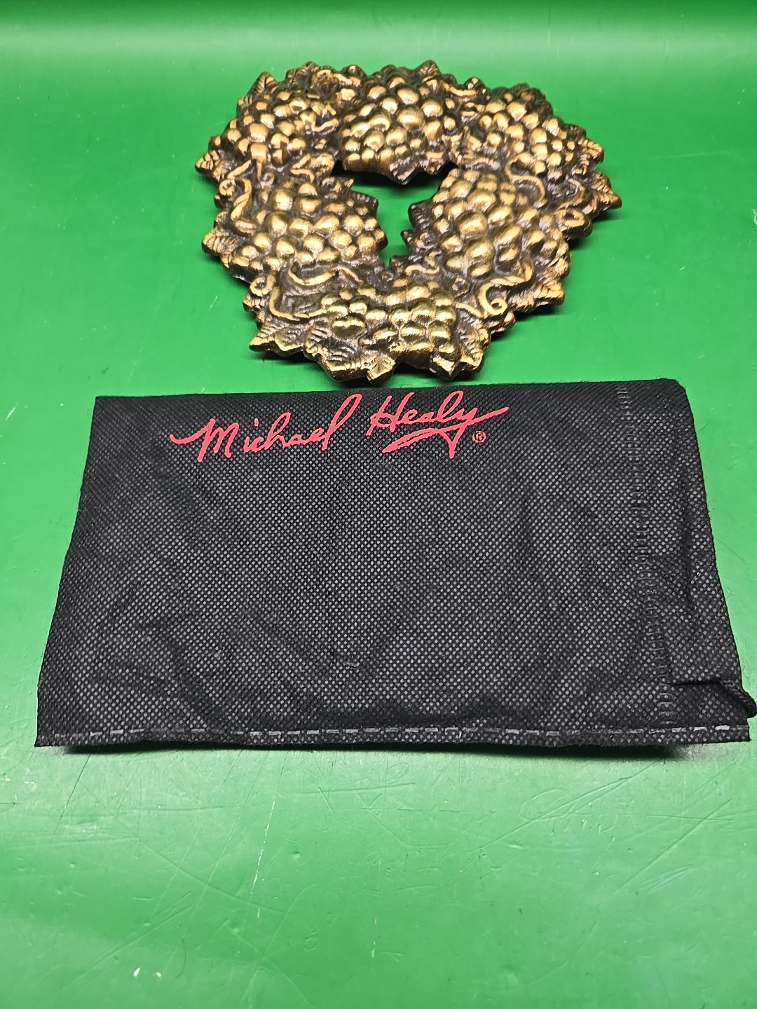 MICHAEL HEALY DESIGNS BRASS TRIVOT /SIGNED 2011 6"X 6"-great Condition