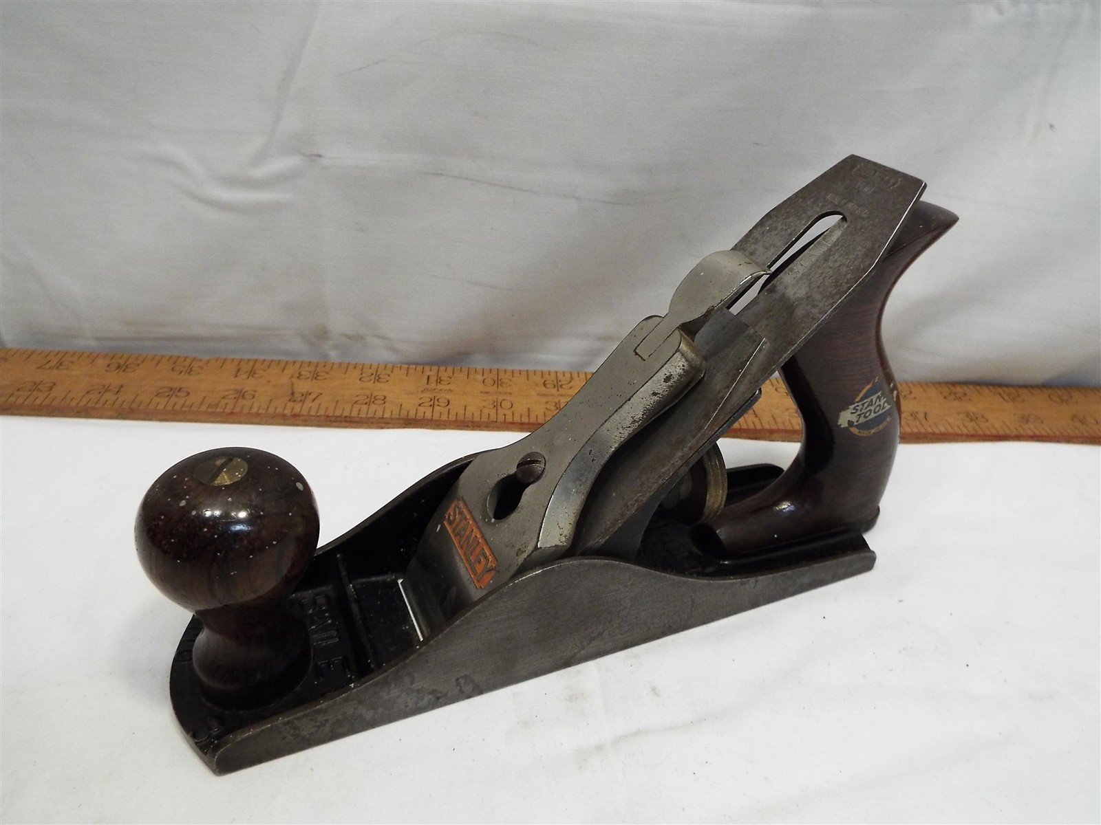 CLEAN! Stanley Sweetheart 3 C Smoothing Plane Corrugated Bottom 3C Wood Decal