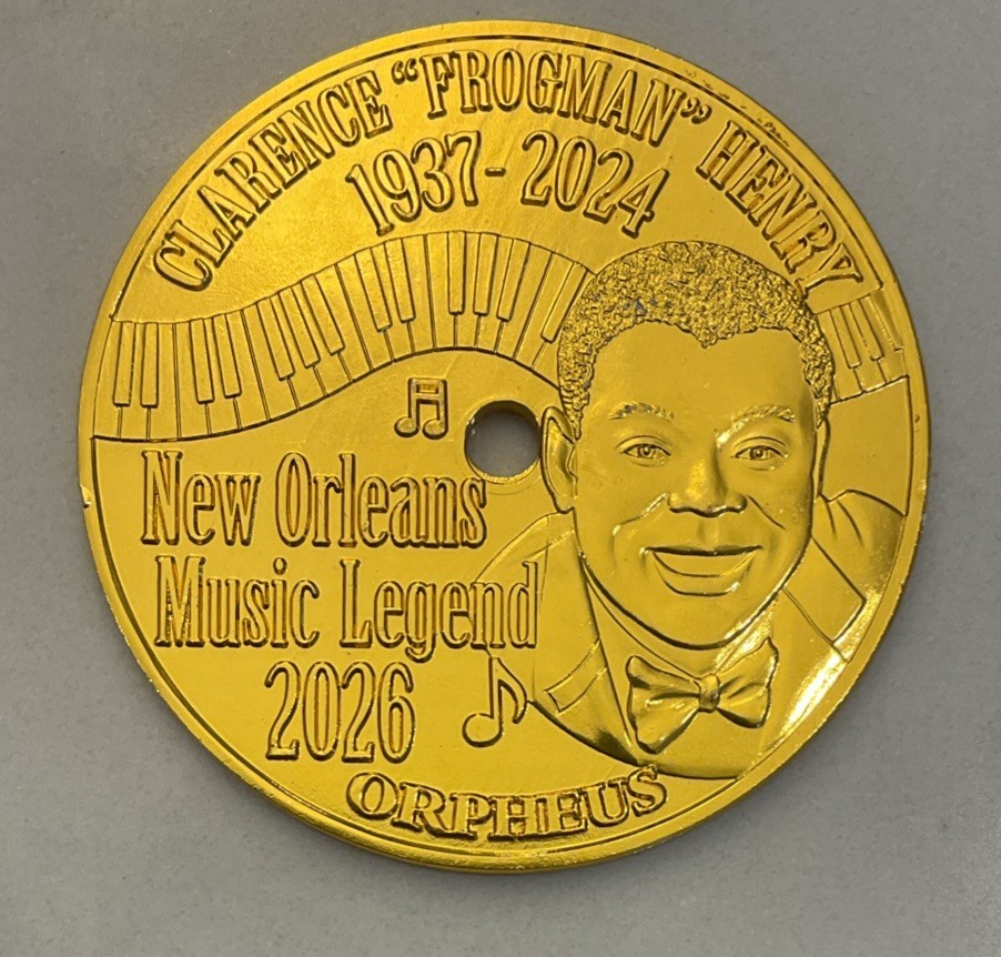 RARE Big Doubloon From Krewe of Orpheus Mardi Gras New Orleans 2026