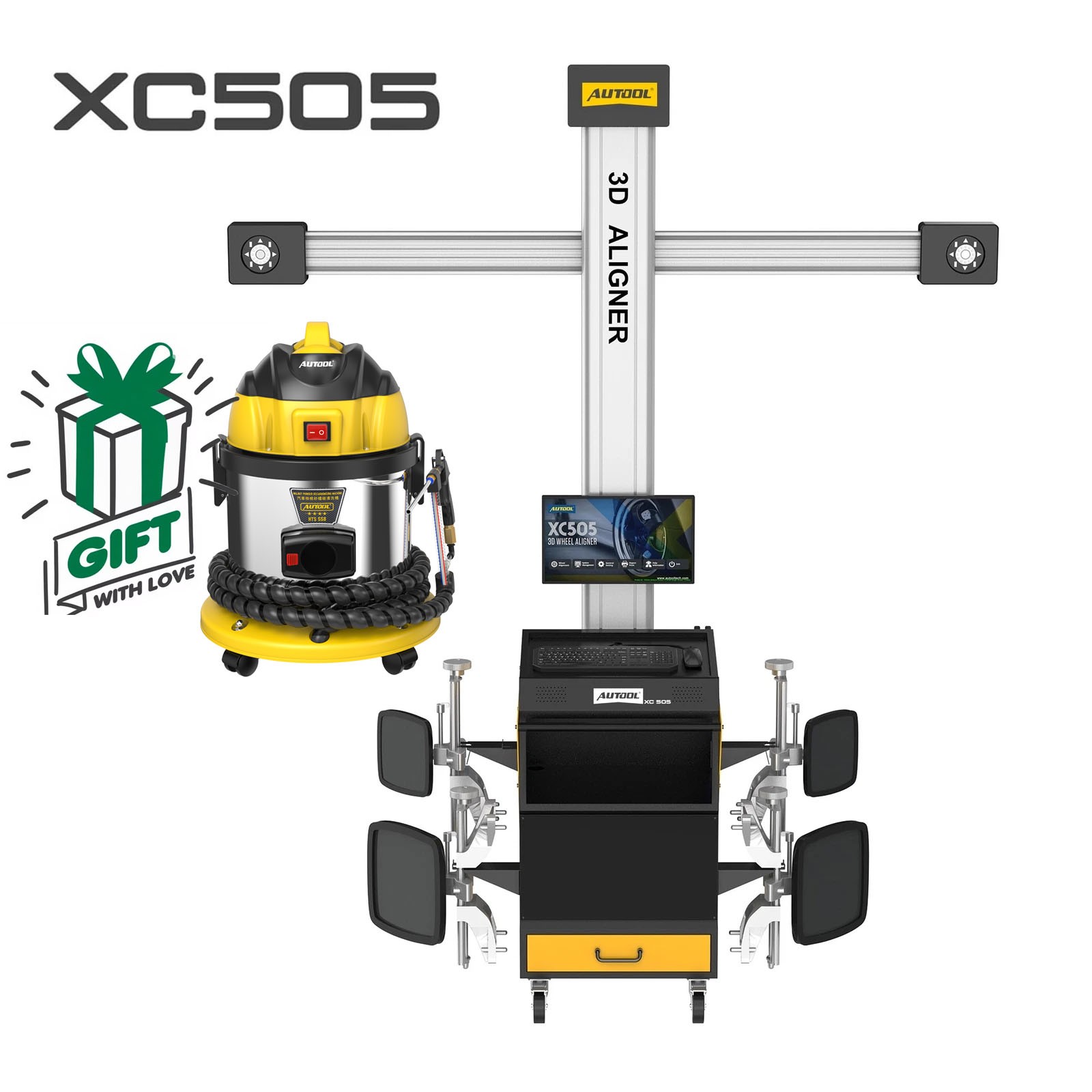 3D Wheel Alignment Machine Garage 4-Wheel Tire Aligning System Fully Automatic