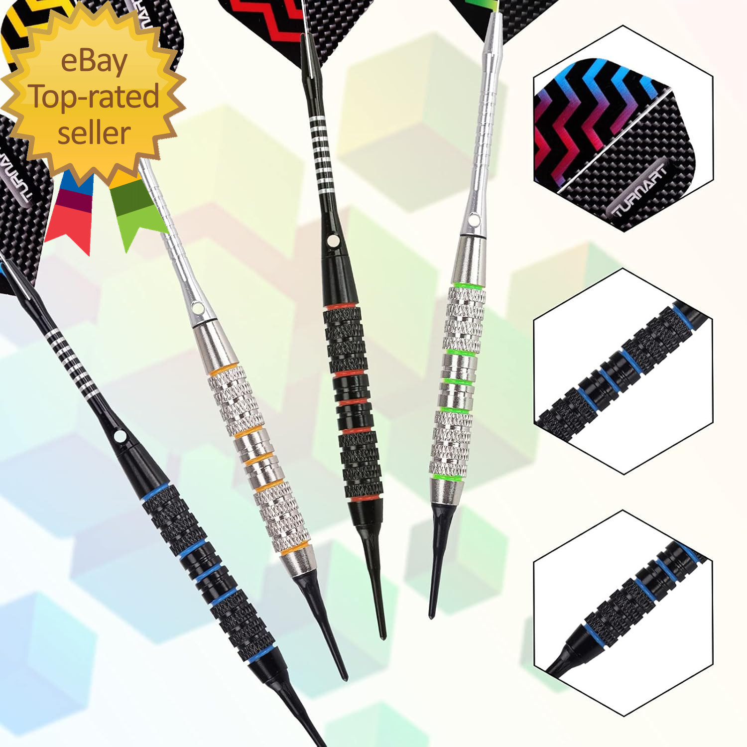 Darts Plastic Professional Tip Darts Set for Electronic Dartboard Pcs 18 Grams