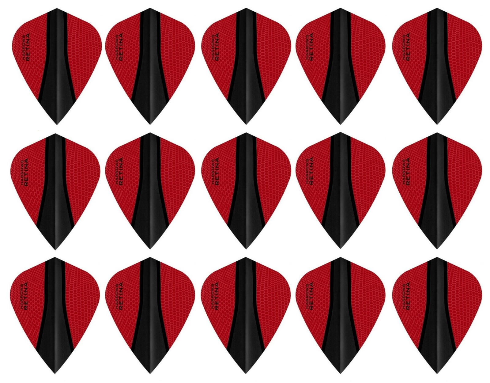 5 New Sets Harrows Retina X Kite Dart Flights – Ships w/ Tracking - Red