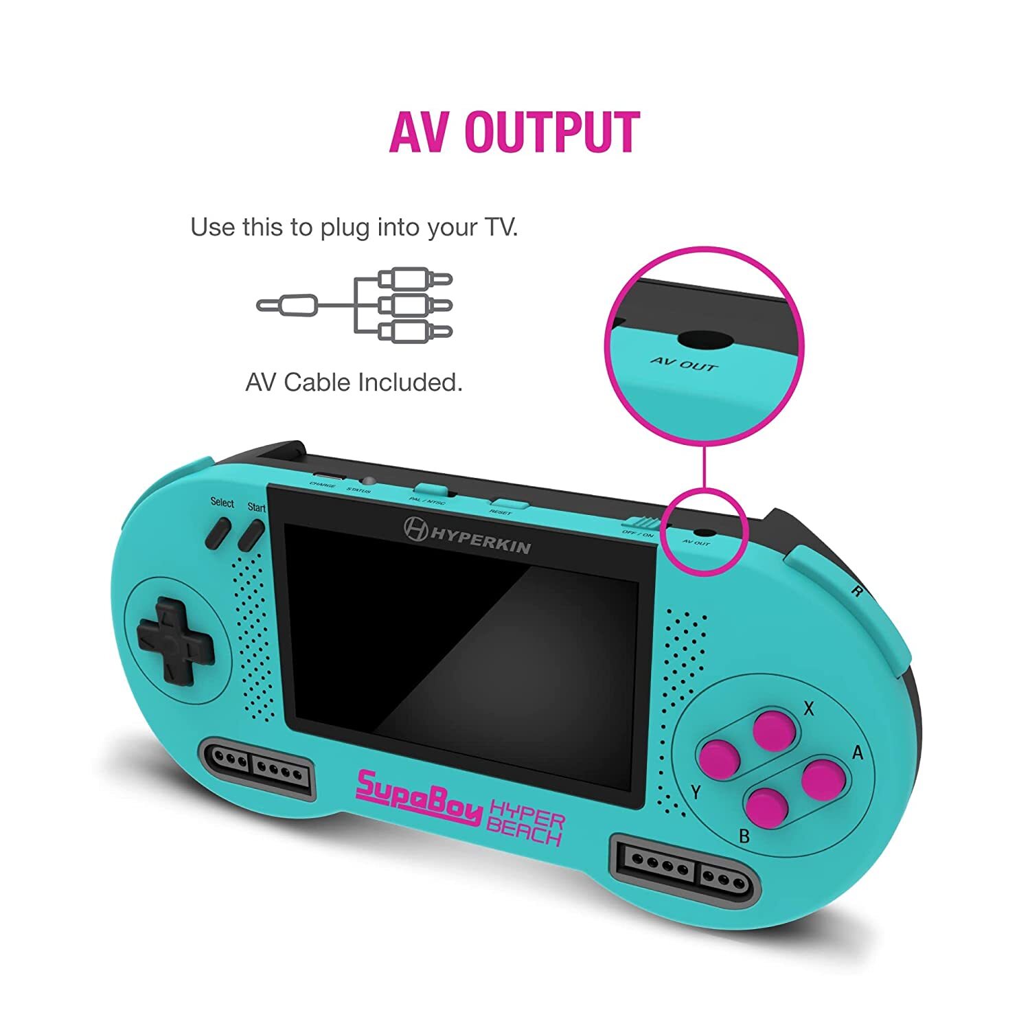 Hyperkin SupaBoy Portable Console for Super NES / Super Famicom - Hyper Beach