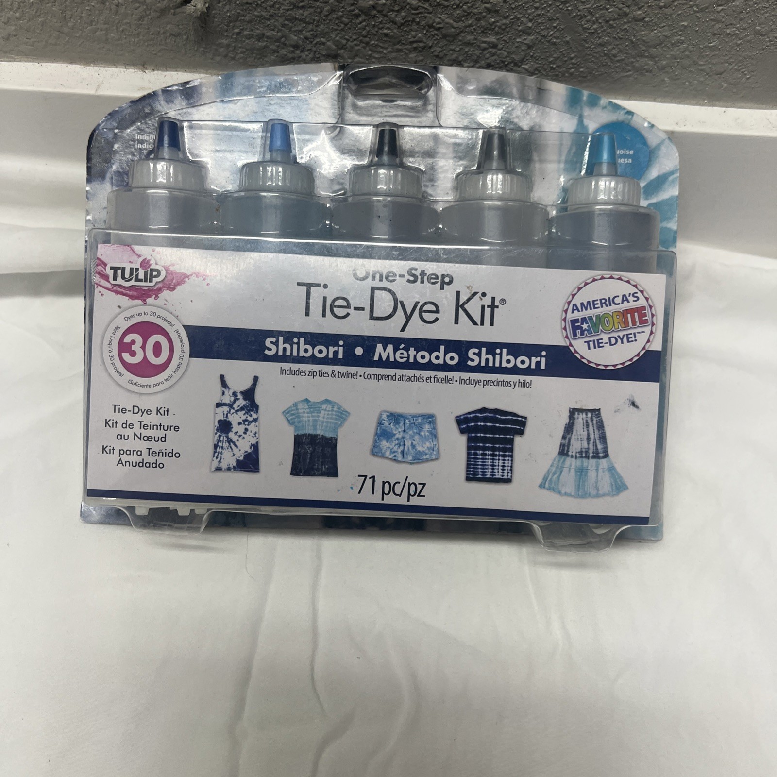 One-Step Shibori Indigo 71 Piece Tie-Dye Kit Set