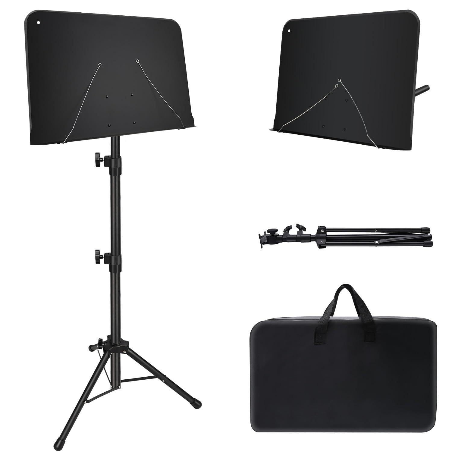 Sheet Music Stand, 1/2/3 Pack Adjustable Music Stand for Sheet Music, Music S...