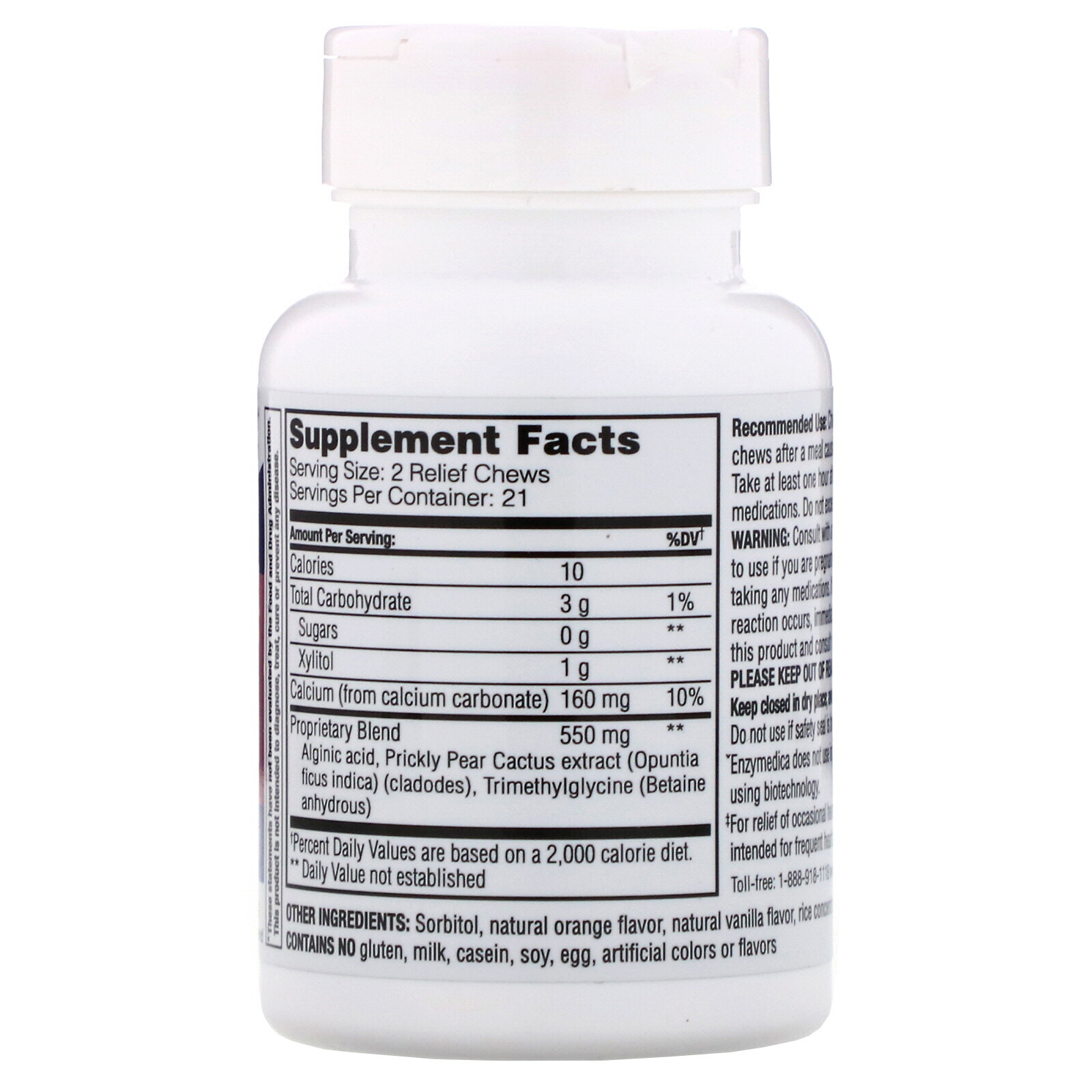 Heartburn Soothe, Orange Vanilla, 42 Tablets