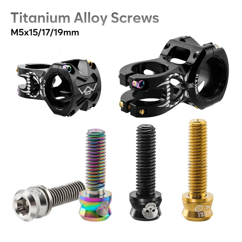 Road Bike Stem Bolts M5*15/17/19mm Cycling Accessories MTB Bicycle Screws