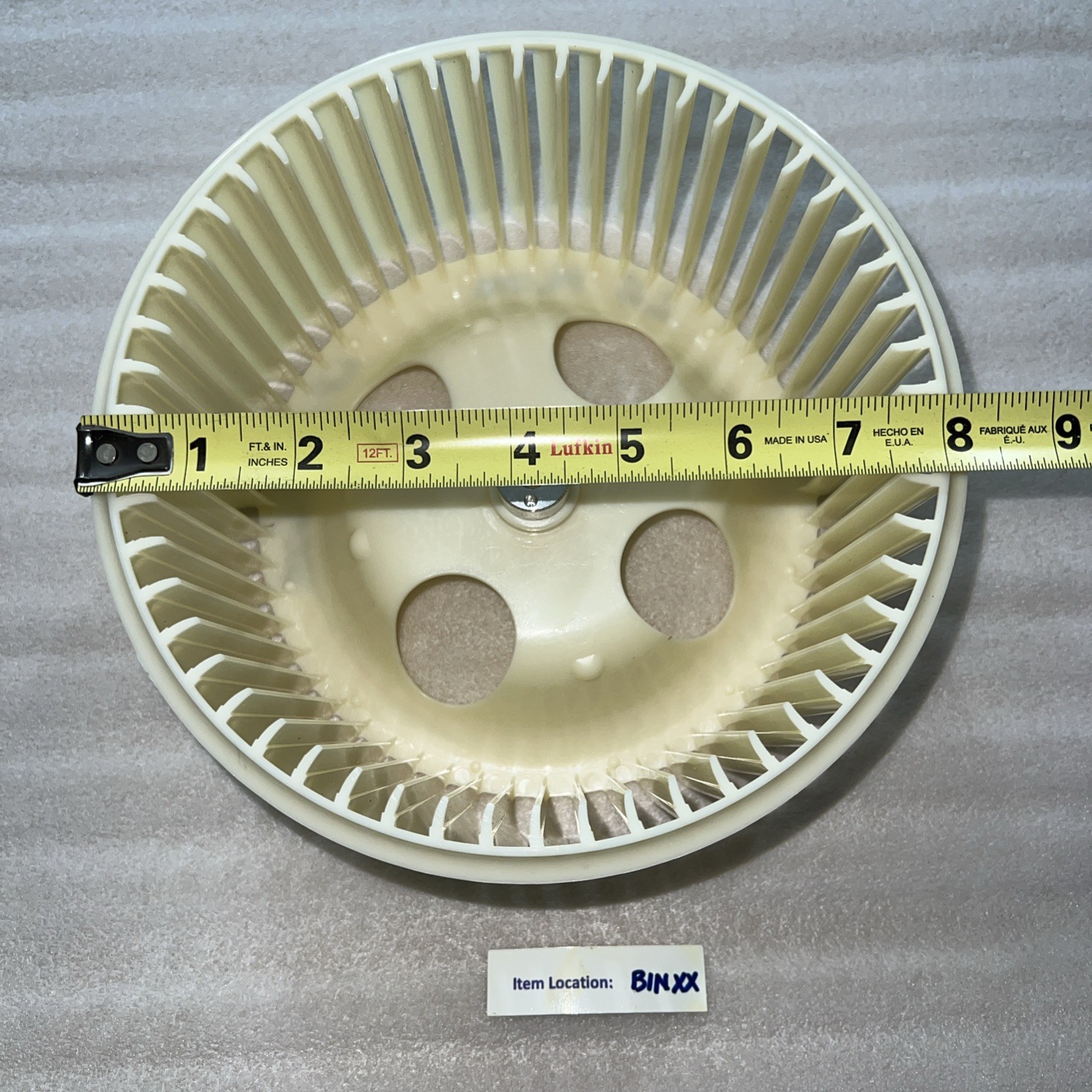 LG 14000BTU LP1414 GXR FAN BLOWER 54 BLADES O.D. 8-1/2" X 4-1/4" WIDE