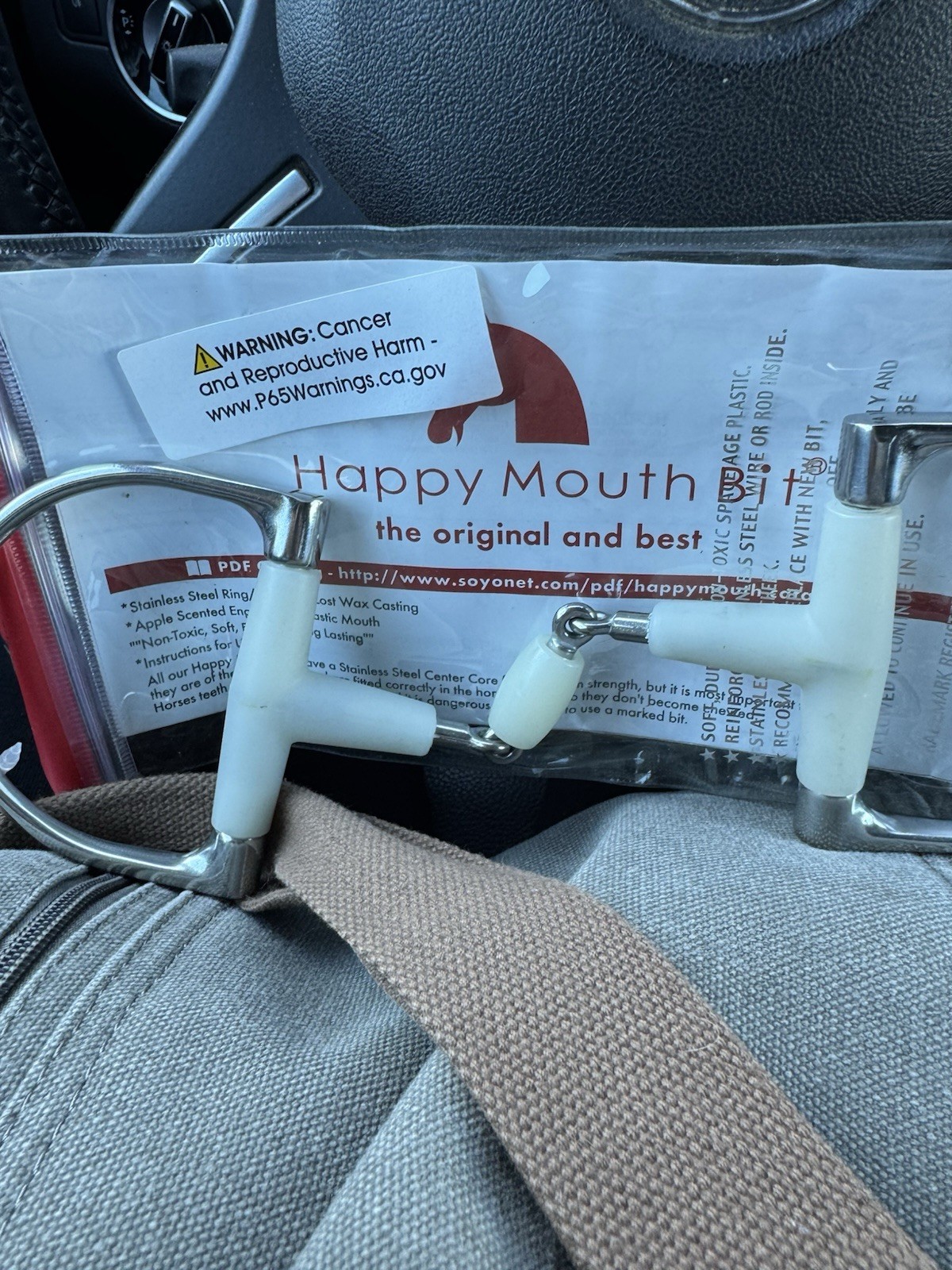Happy Mouth D Ring Horse Bit With Lozenge Size 5” NWT