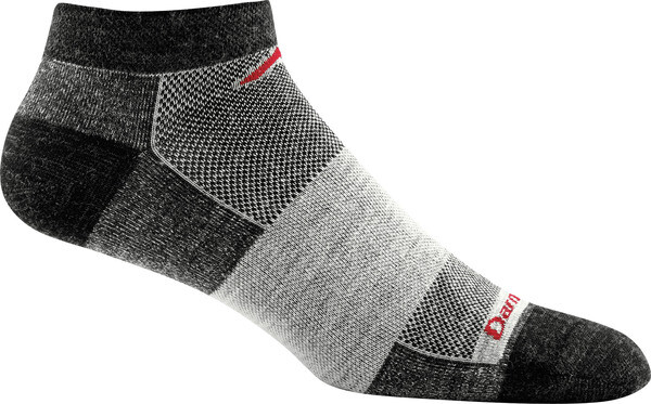 USA DARN TOUGH 1437 Charcoal Men's 1437 No Show Lightweight Running Sock Bike