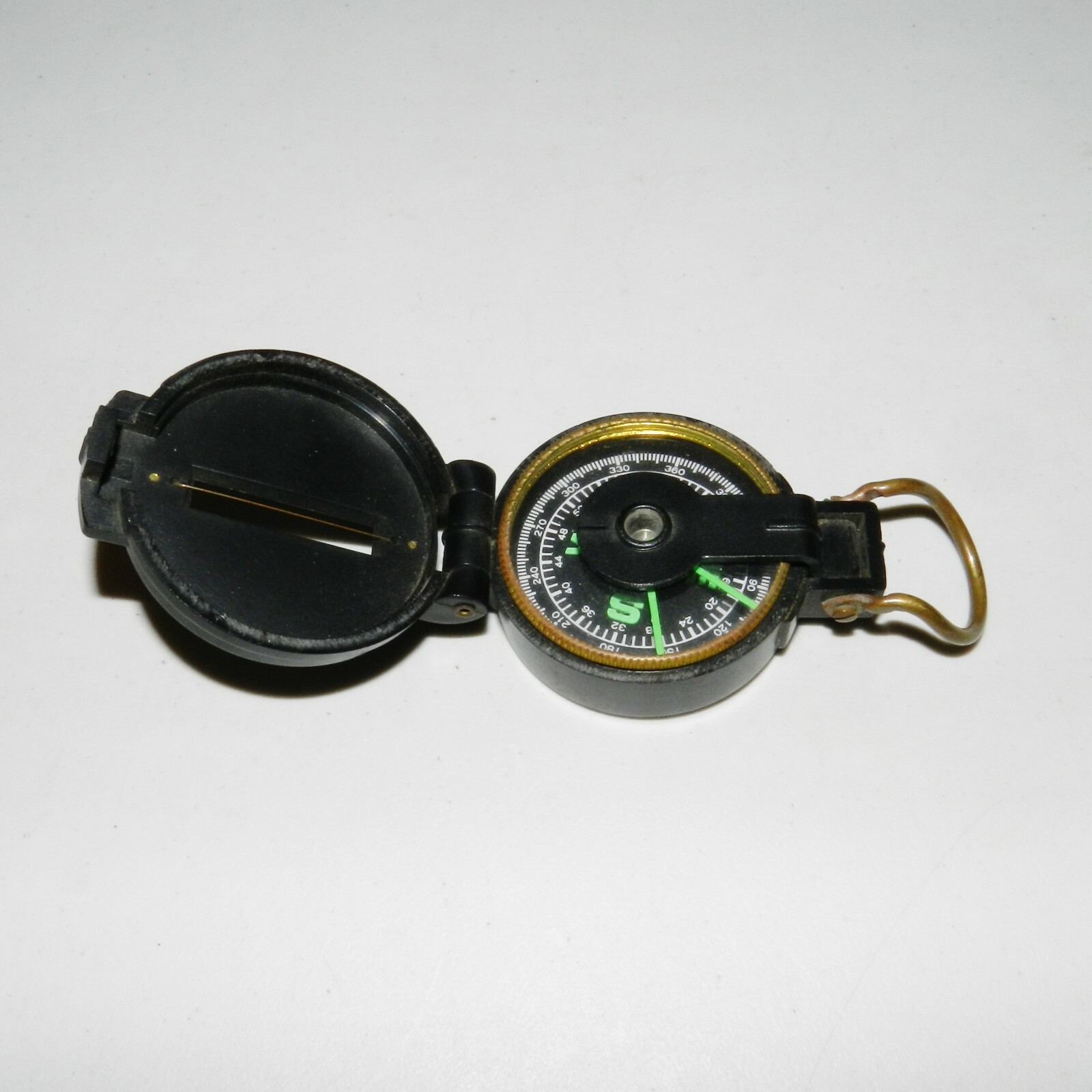 Vintage Engineer Directional Compass Black Plastic Compass Navigation Japan