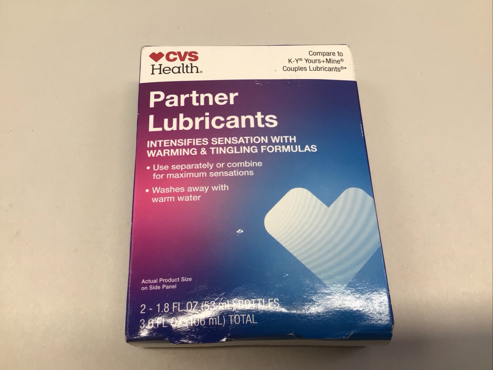 CVS Health Partner Lubricants 2 1.8 Fl Oz Bottles Exp 02 2026